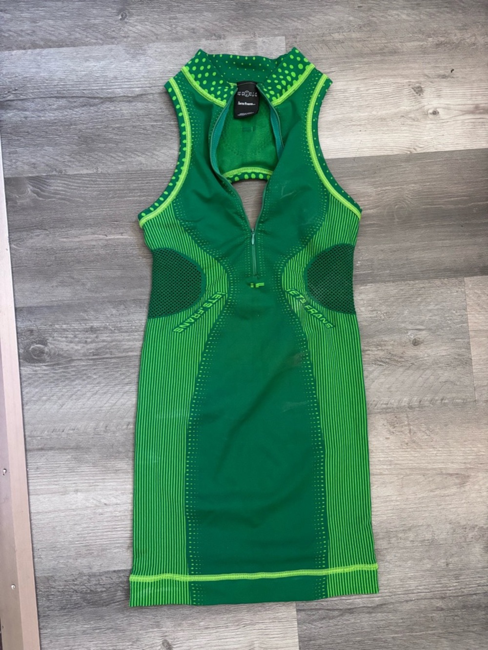 Green Performance Sleeveless Dress